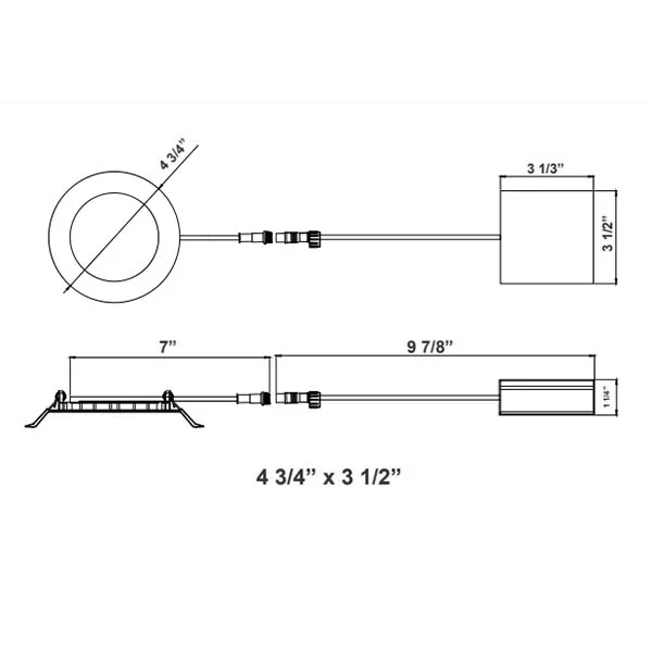 4-Inch LED 9 W Ultra Slim Recessed Light - CCT Adjustable - view 2