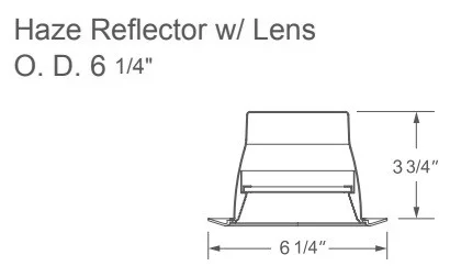 4-Inch LED Haze Reflector with Lens - view 2