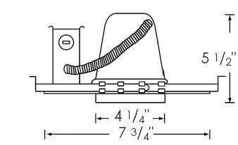 4-Inch LED IC Airtight Frame-In Recessed Housing - view 2