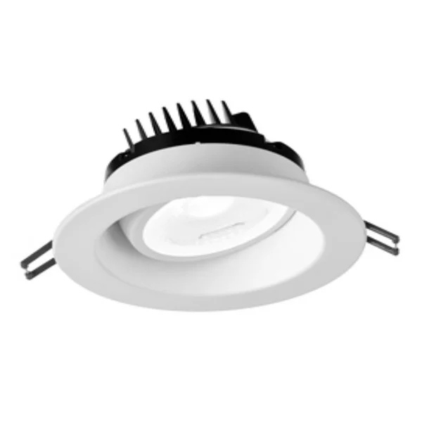 4-Inch Round 11.4 W Regressed LED Gimbal - CCT Adjustable