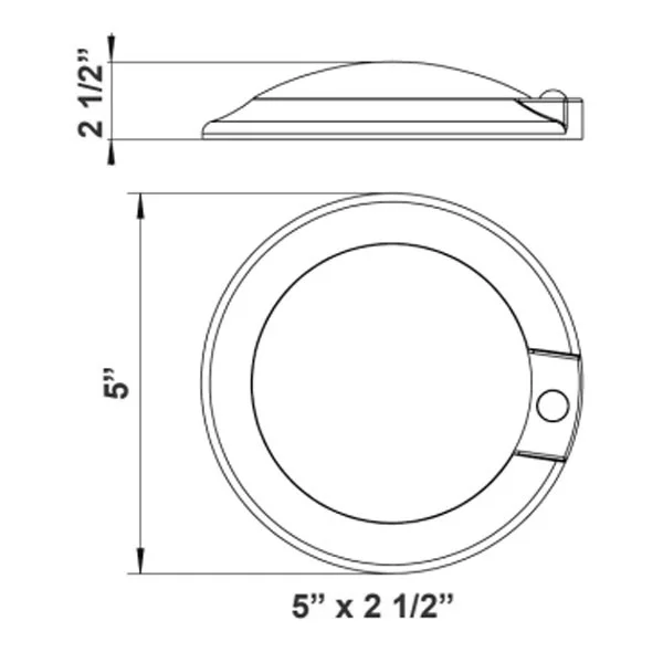 4-Inch Round Disk LED Light with PIR Motion Sensor - CCT Adjustable - view 2
