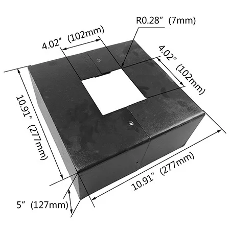 WSD LED Inc. 4-Inch Square Base Cover - view 2