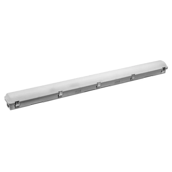 4' LED Linear Vapor Tight, Power and CCT Select 30W/40W/50W, Dimmable, with Emergency Battery Backup and Motion Sensor