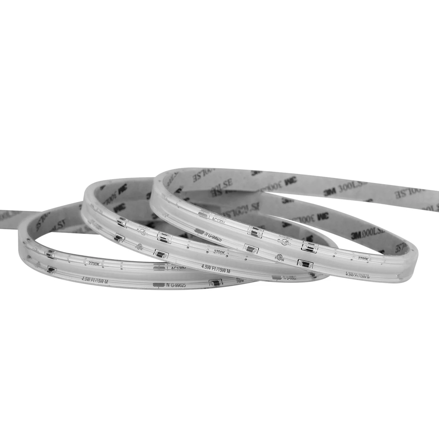 4.5W 120V Wet Rated COB Tape Light - 26 Ft / 8 M