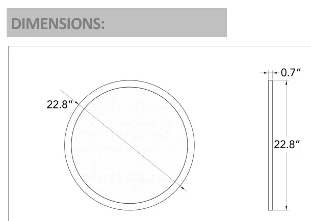40 W LED Round Suspended Up/Down Panel Light - view 2