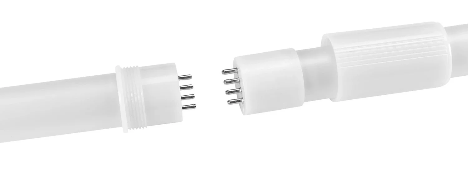40W LED T8 Lamp, 8ft Long, 2-Piece Glass Coated Construction, 5CCT Selectable (30 / 35 / 40 / 50 / 6...