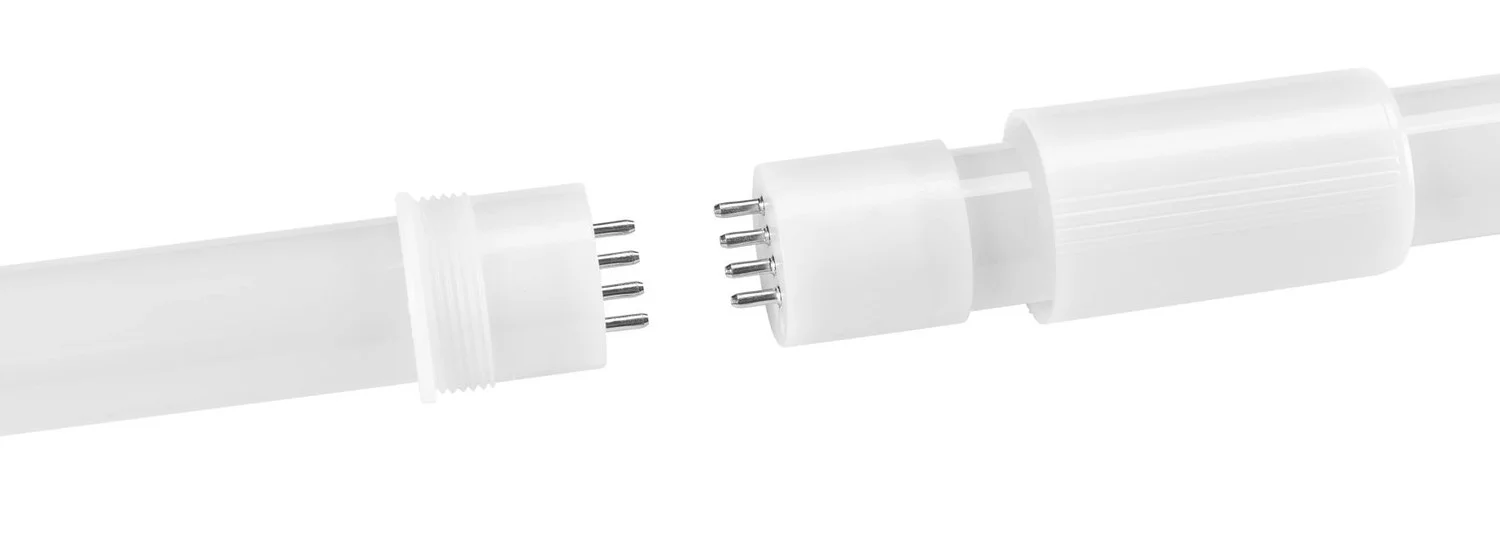 40W LED T8 Lamp, 8ft Long, 2-Piece Glass Construction, 5CCT Selectable (30 / 35 / 40 / 50 / 6500K), ...