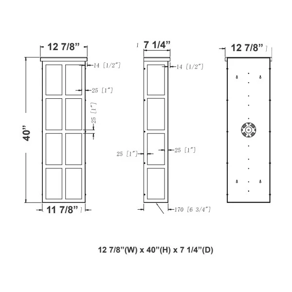 40X13in Shoji Window Sconce 80/60/40W 3CCT 120-277V TRIAC Or 0-10V Dim - view 2