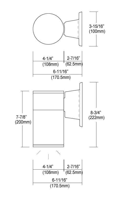 4425 Series 4-Inch LED Architectural Cylinder Downlight - view 2