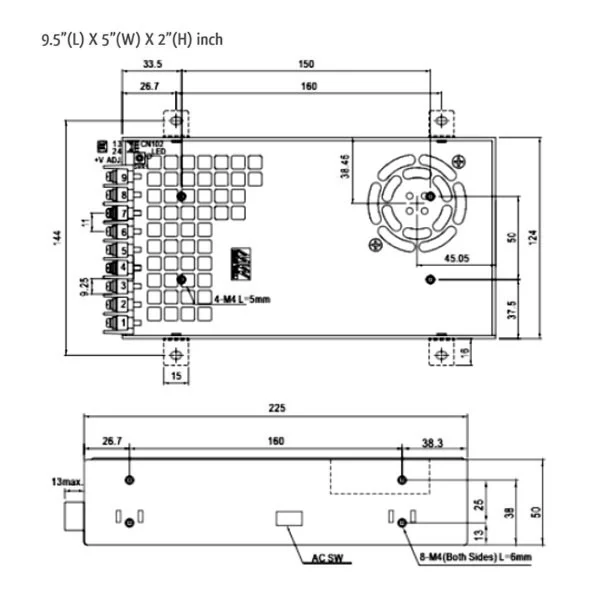 450W High-Capacity LED Driver - 24V Output - view 2