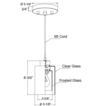 4606 Series LED Pendant Light, Brushed Nickel - view 2