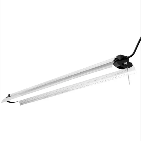 48-Inch 50 W Shoplight Diamond Textured Plated Metal