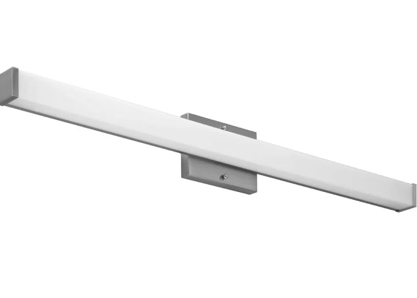 48-Inch Slim Profile Square Linear Vanity Light, Brushed Nickel Finish