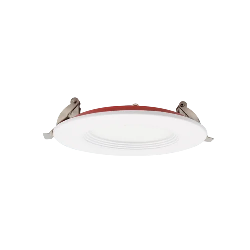 4" 2-HR Fire Rated Slim Baffle Downlight, CCT Selector, Triac Dimmable, Wet Location Rated