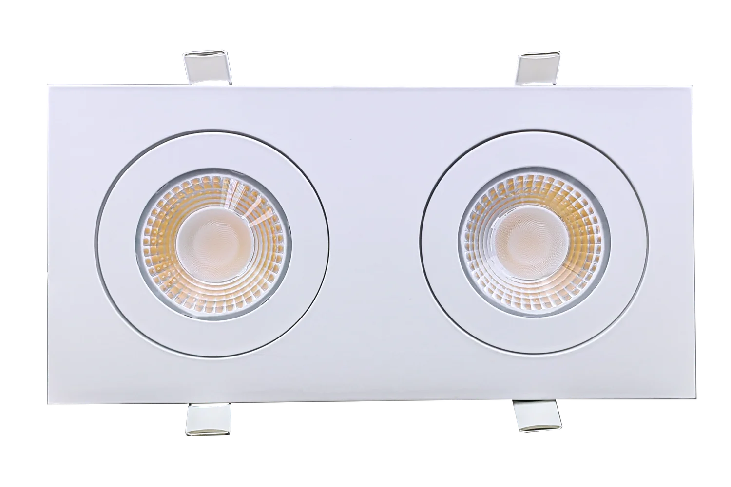 4" Double Head Multiple Floating Gimbal White
