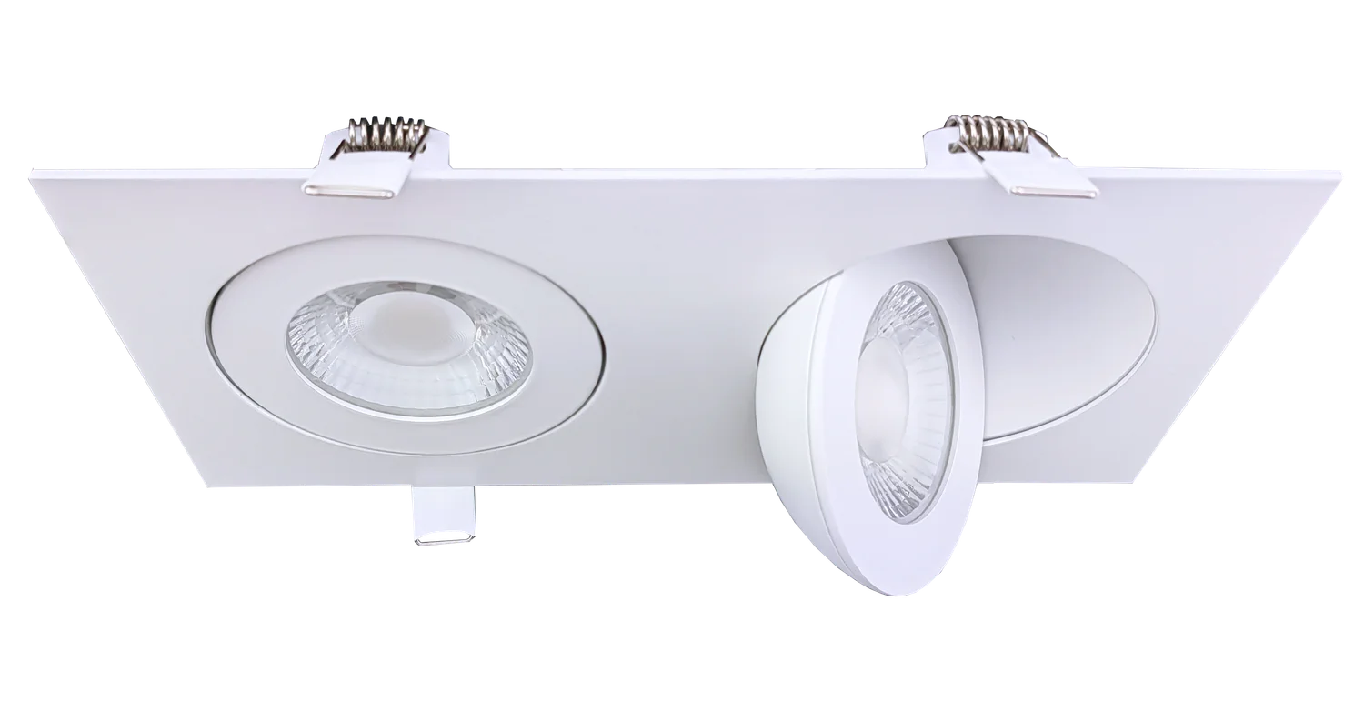 4" Double Head Multiple Floating Gimbal White - view 2