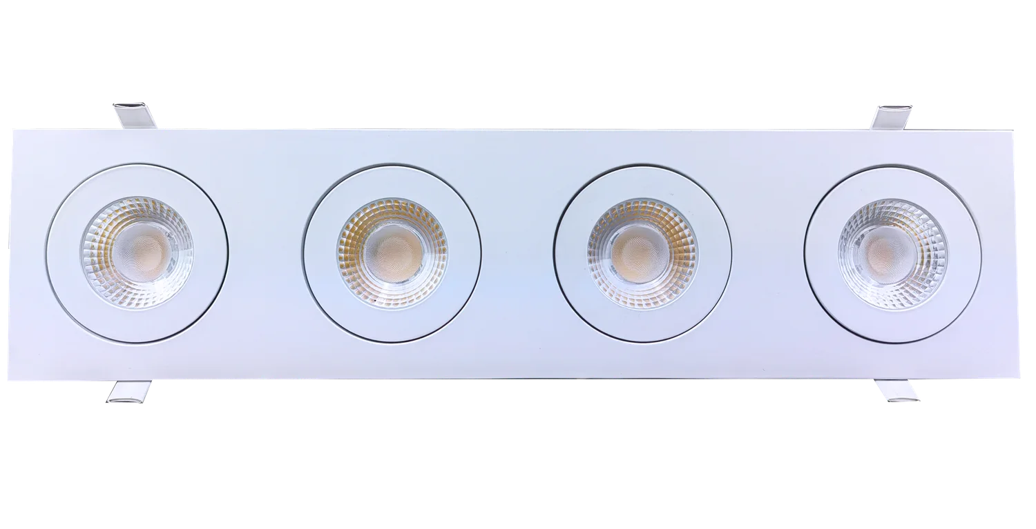 4" Four Head Multiple Floating Gimbal White