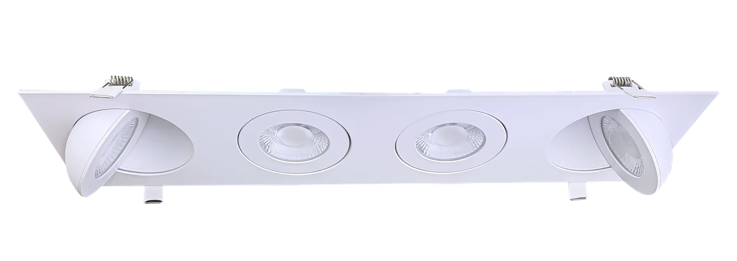 4" Four Head Multiple Floating Gimbal White - view 2