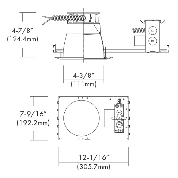 4" LED Commercial Flat Frame-in Kit, 10W, 120~277VAC - view 2