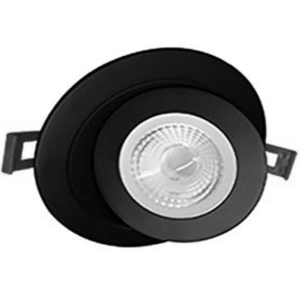 4" LED Floating Gimbal, Dim to Warm, Black Trim