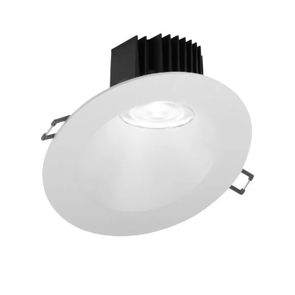 4" Round 30° Sloped Regressed LED, 15W, Dim to Warm 3000K-1800K
