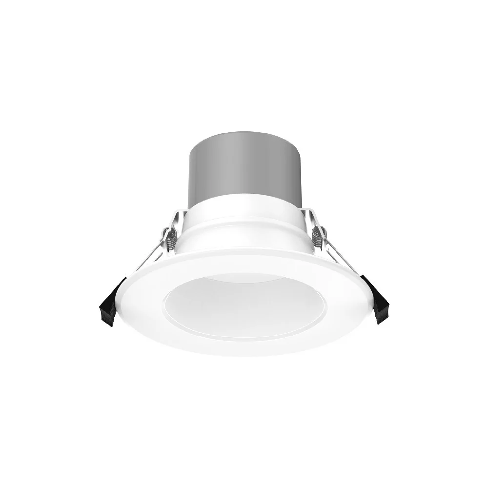 4" Round Commercial 5 CCT & 5 Wattage Selectable, White Trims Silver Reflector