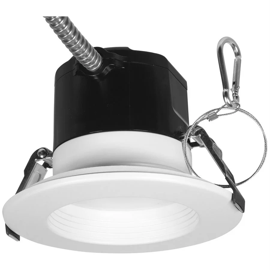 4" Round Commercial Recessed Downlight, 9W/13W/18W Wattage and CCT Selectable, 90 CRI, 0-10V Dimmable, 120-347V, Whit...