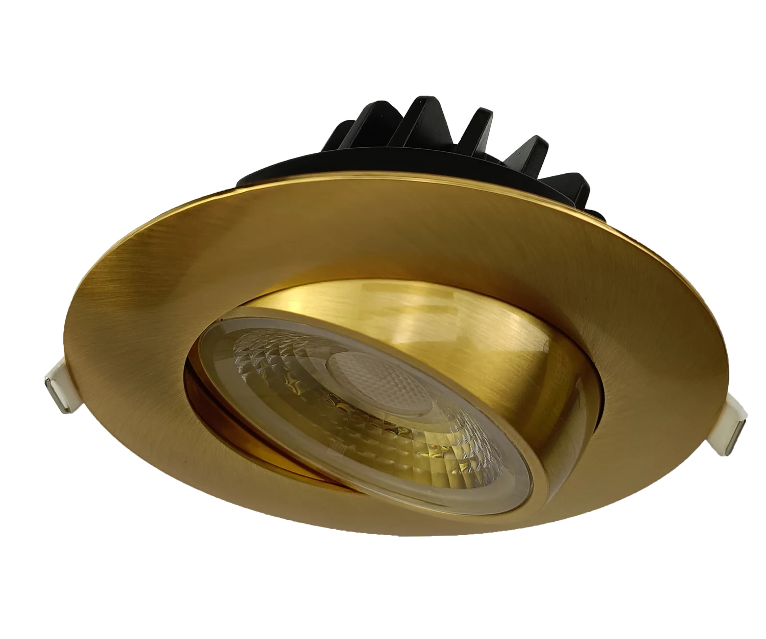 4" Round Flushed Gimbal (Brushed Brass) - view 2
