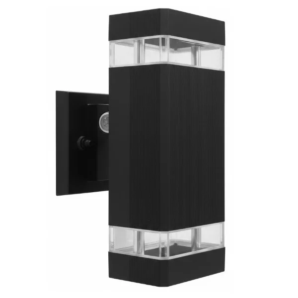 4" Square Black Up/Down Cylinder, 12W, 840lm, RGBW, Combined Distribution, 120-277V, Dual Dim, Smart App/Remote Compa...