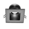 4" Square Deep Regressed LED, 3000 to 1800K Dim to Warm, 15W, 30° Beam Angle - view 2