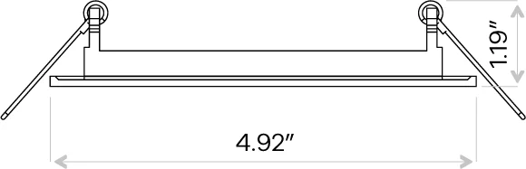 Goodlite 4" Square Flushed Slim - view 2