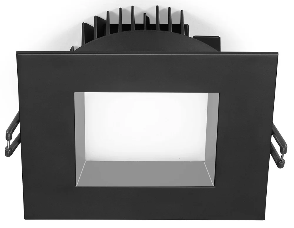 4" Square Recessed LED, 5CCT, Black