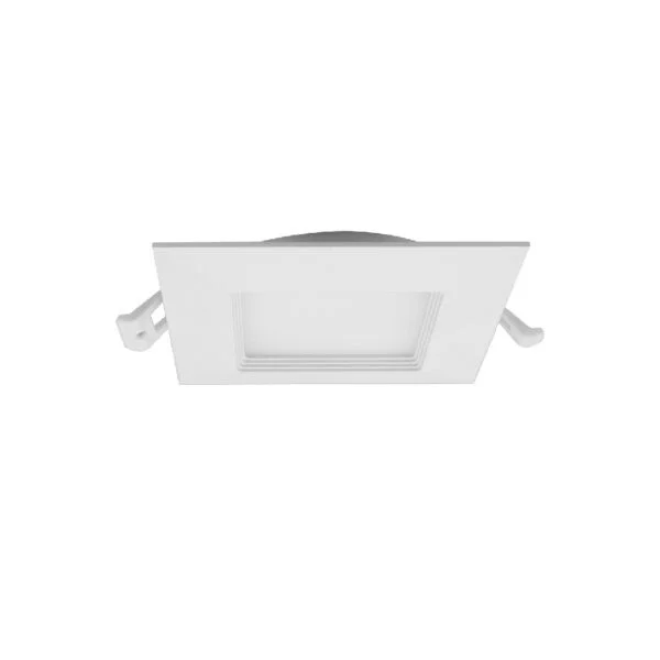 4" Square Regressed Baffle Budget LED, 9W, 5 CCT, White
