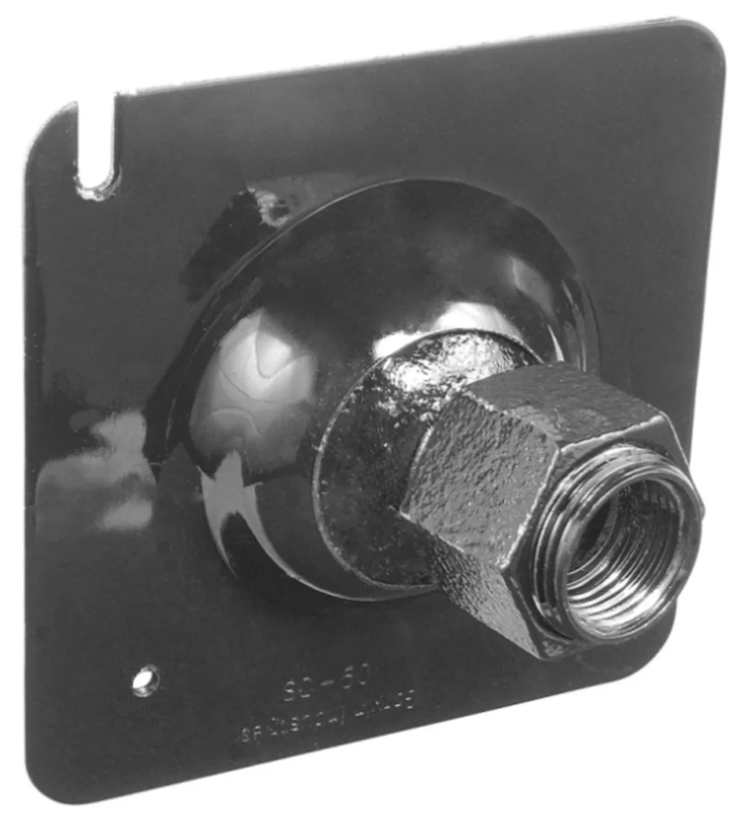 4" Square Swivel Fixture Hanger, Black