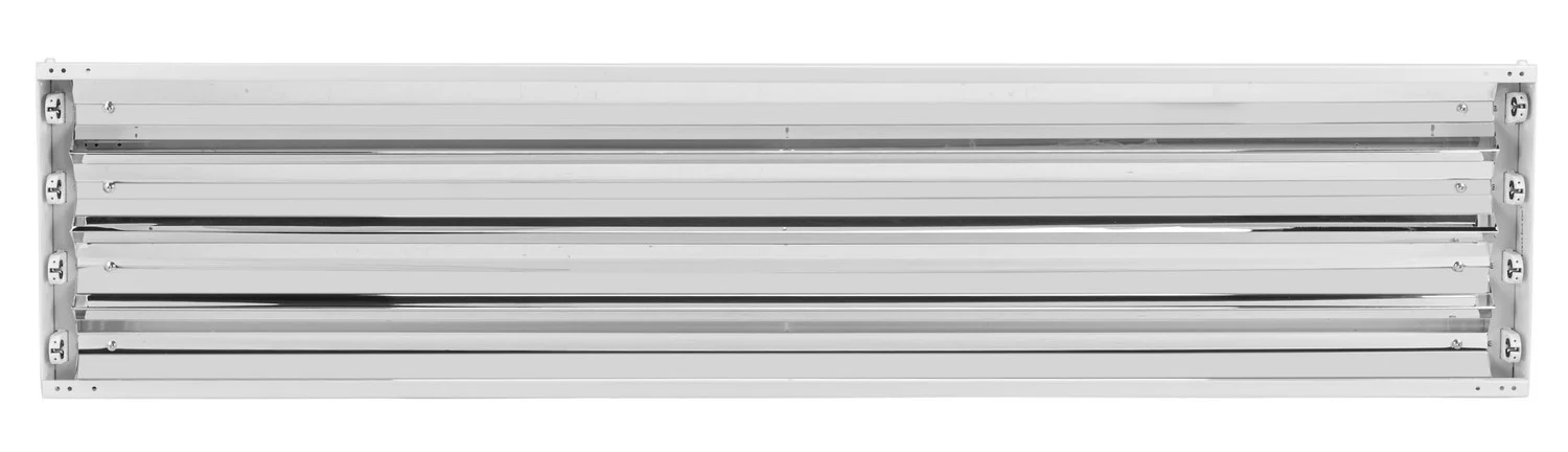 4ft 4 Lamp Highbay Fixture Pre-Wired for Single Ended DirectDrive (Type B) T8 LED tubes. With V-Hook...