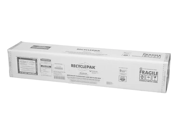 4ft Fluorescent Lamp Recycling Box, Medium, 10/Case