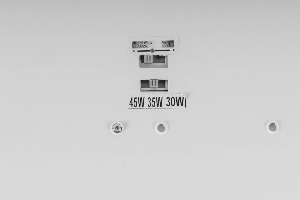 4ft LED Stairwell Fixture feat. Power Select & Color Select. 45 / 35 / 30W, 120-277V Input, 3500 / 4...