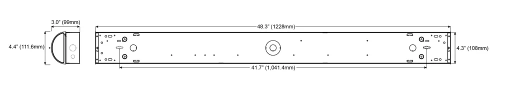4ft LED Stairwell Strip Light Luminaire - CCT Select - view 3