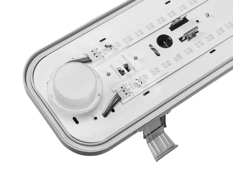 8ft Vapor Tight Fixture, Medium Width Body, Power Select & Color Select, 100 / 80 / 60W, 120-277V In...