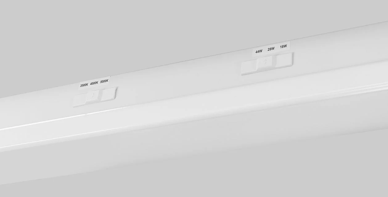 4ft Wrap Fixture | Power Select & Color Select | Series B | 44 / 28 / 18W | 120-277V Input | 3500 / ...