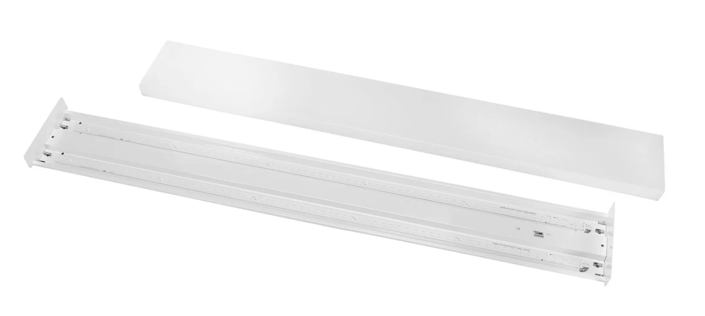 4ft Wrap Fixture feat. Power Select & Color Select, 44 / 28 / 18W, 120-277V Input, 3500 / 4000 / 500...