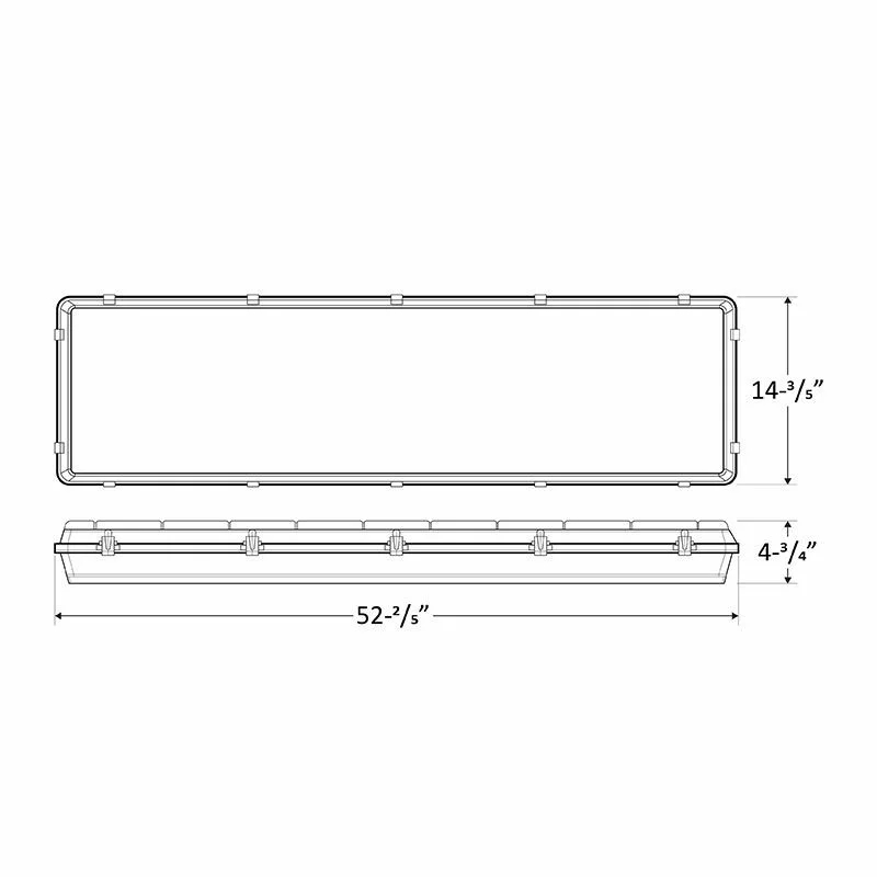 4Ft. 150 W Polycarbonate LED Linear Vapor Light - view 2