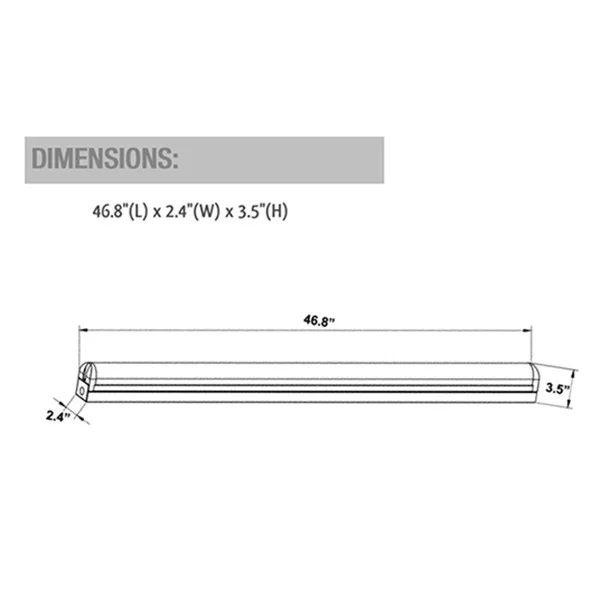 4Ft. 40 W LED Architectural Round Suspended Commercial Light - view 2