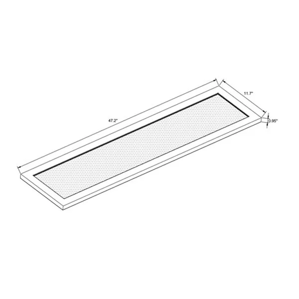 4Ft. 40 W LED Suspended Up/Down Clear Panel Light - CCT Adjustable - view 2