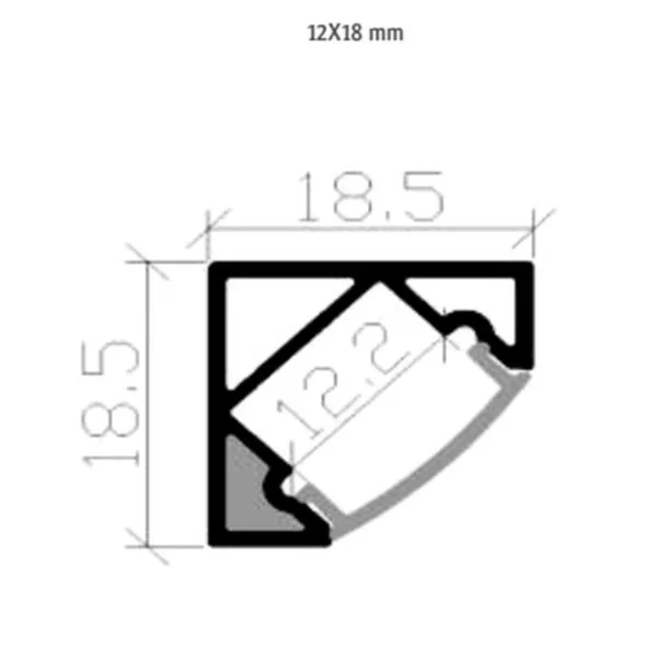 Westgate Manufacturing 4Ft. 45° Channel & Lens - view 2