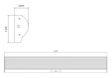 4Ft. Frosted Ultrasonic LED Stairwell Cavern Lite, 3L or 4L - view 2