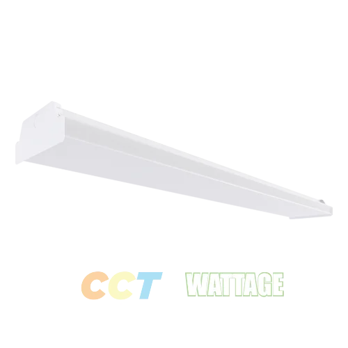 4Ft. LED Eco-Slim Wraparound Luminaire with CCT and Wattage Selector