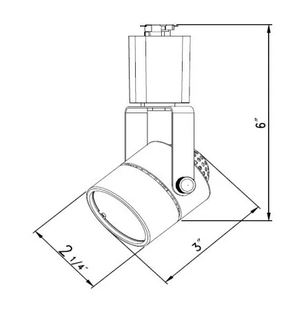 RP Lighting and Fans 4Ft. LED Track Pack with 3 Heads - view 2