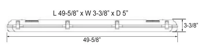 4Ft. LED Vapor Tight Linear Fixture - view 2