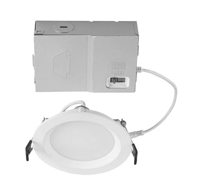 8in Circular LED Recessed Wafer Downlight feat. Power and Color Select, 23 / 18 / 14W, 2700 / 3000 / 3500 / 4000 / 5000K